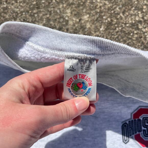 Vintage Heather Grey Ohio State Crewneck Sweatshirt Size XL - Picture 5 of 5